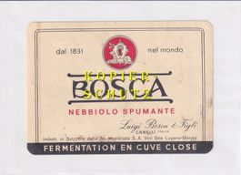 Etikette - Nebbiolo spumante "Bosca" /bd