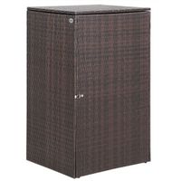 Casaria Mülltonnenbox Braun 240L