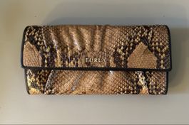 Portemonnaie, Furla, Pythonleder, braun/cognac, 19cm x 10cm