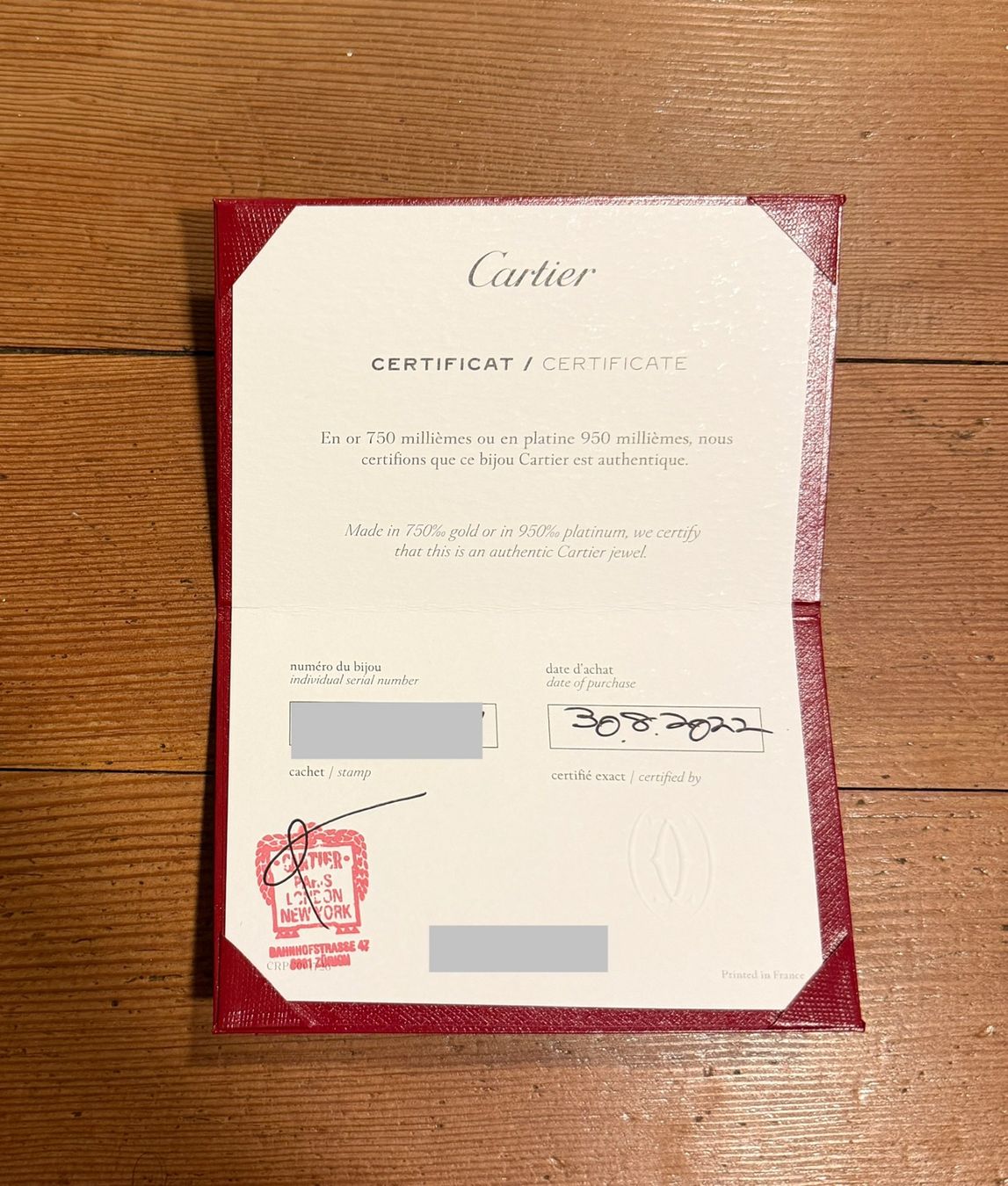 Cartier Bracelets: Cartier Love Armband an einer Kette – Neuf (Voir description) à Bettlach par Buraq_so 5