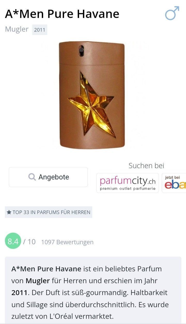 Mugler Profumi & Eau de Toilette: 2 ml PURE HAVANE MUGLER ABFÜLLUNG – Nuovo (secondo la descrizione) da St. Gallen venduto da CaliSunshine 2