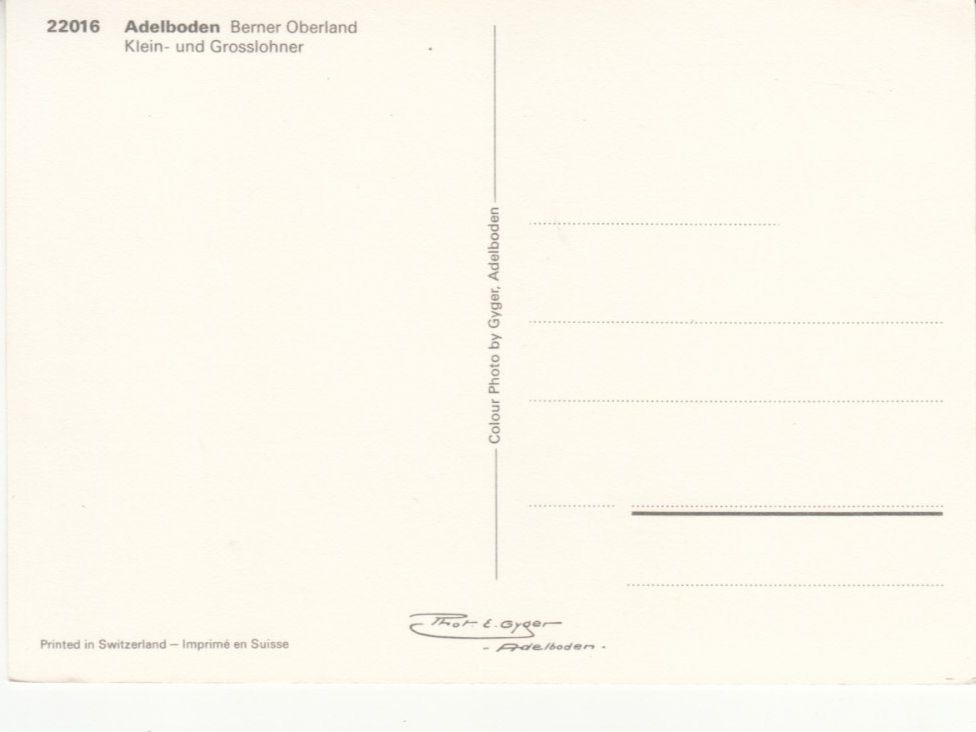 Cartoline postali: Adelboden ca. 1970 – Usato da Bürglen TG venduto da StampGraf 1