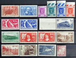 FRANCE 1936+1937: Lot de timbres neufs *