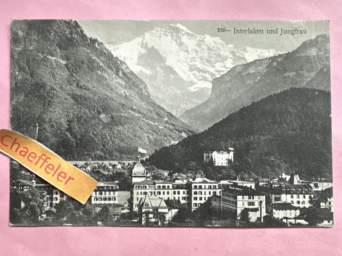 Cartes postales: 1909  550 Interlaken und Jungfrau  – D'occasion à Zürich par Chaeffeler