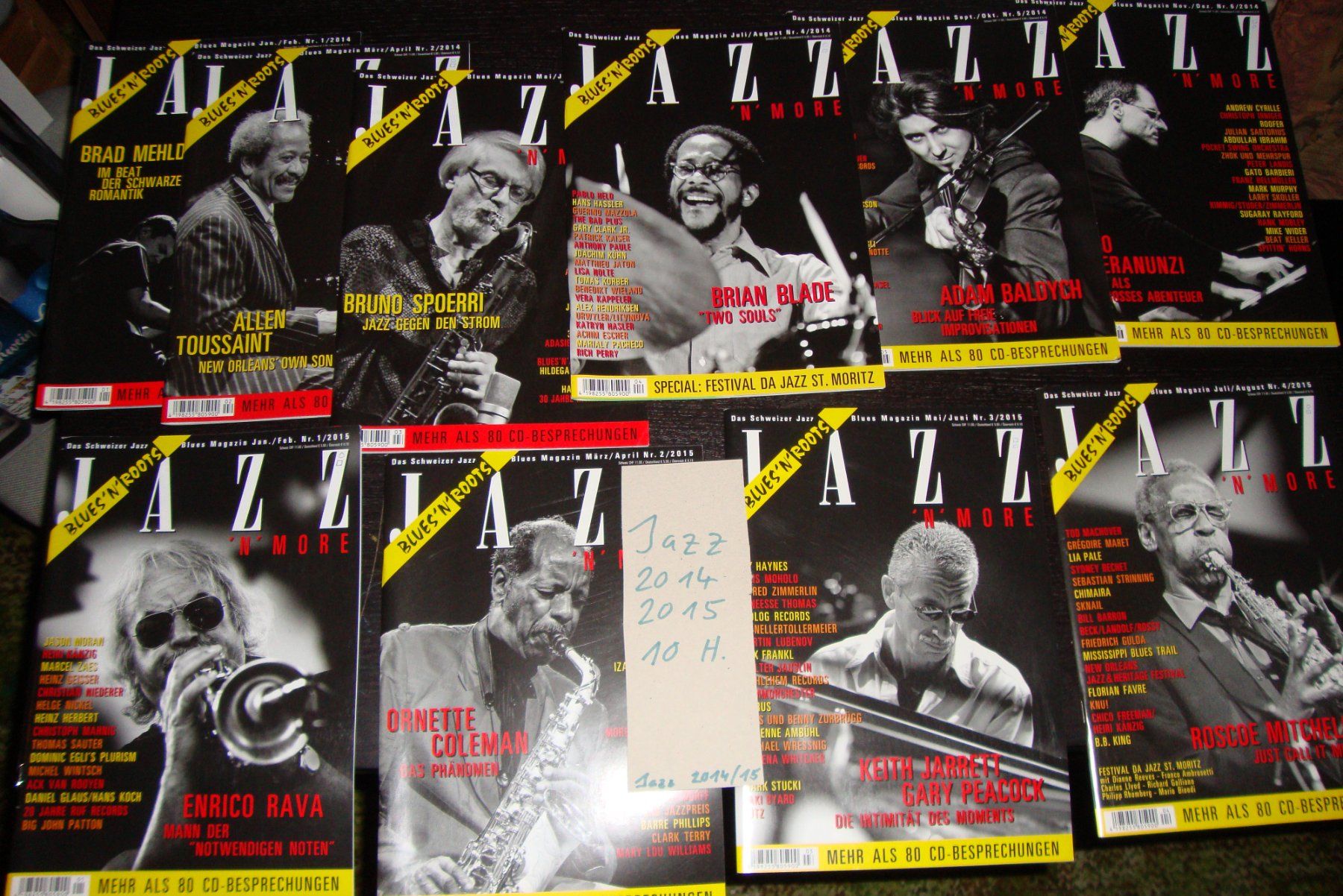Riviste & Magazine: JAZZ - das Schweizer Jazz Magazin 2014 - 2015 – Usato da Bern venduto da Uli_10_11 1