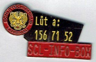 Placchette & Badge: SC Langnau SCL Info Box – Usato da Hinterkappelen venduto da Schampus