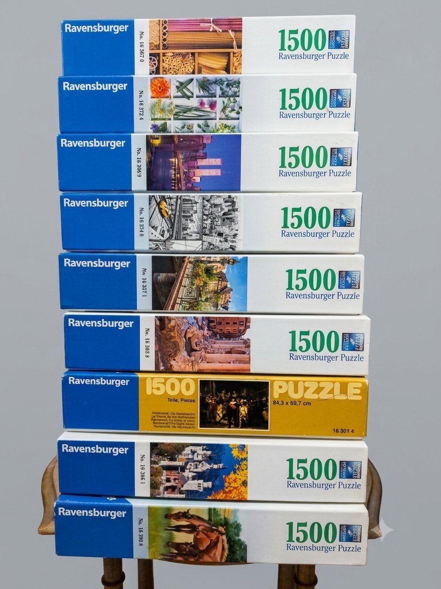 Ravensburger Puzzle: Puzzles Ravensburger. Collection de 9 x 1500 pièces – Usato da Bex venduto da Dani-Dany