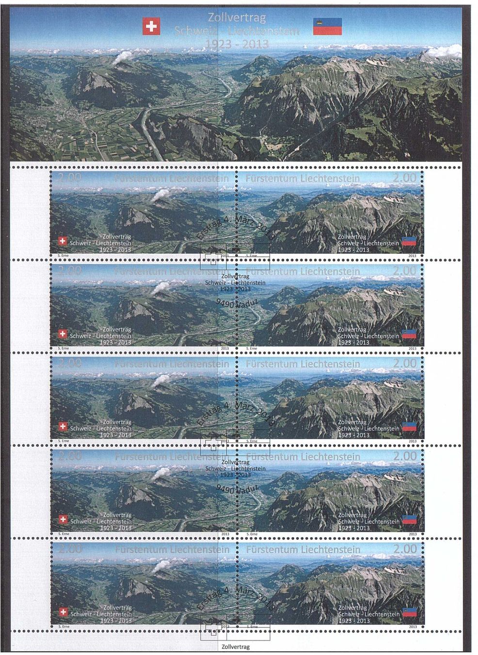 Alle Briefmarken: 2013 Panorama III  Kleinbogen – Neu (gemäss Beschreibung) aus Rheinau von loxis