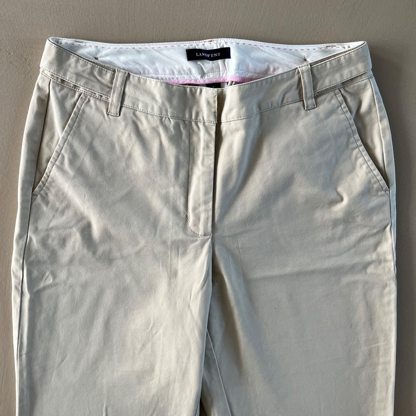 Pantalons: beige LANDS’ END Hose | Baumwolle & Elastan – D'occasion à Zürich par ClosetQueen 1