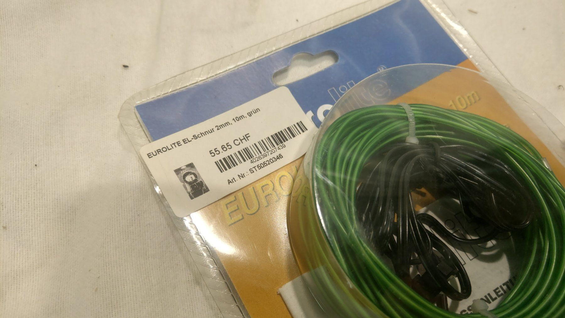 Ghirlande e barre luminose: Grüne EL.Schnur 10m  (C98) – Nuovo (secondo la descrizione) da Däniken SO venduto da Profog1 3