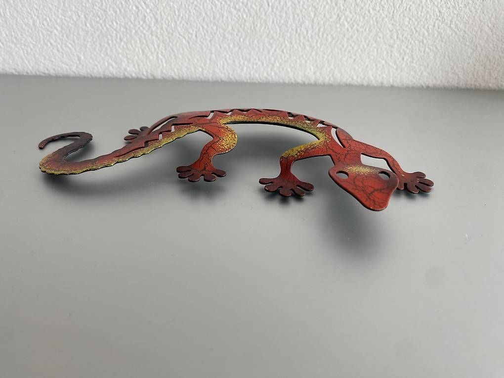 Figuren: Gecko aus Metall mit Magnet – Gebraucht aus Gerolfingen von Regenbogen88 4