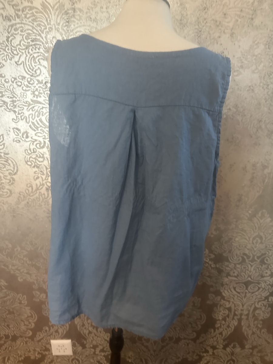 Camicette: Shirt Leinen blau - neu – Nuovo (secondo la descrizione) da Diepoldsau venduto da Soleil0425 2