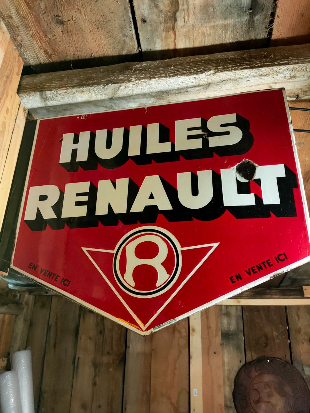 Insegne: Plaque émaillée huile Renault – Usato da Bretonnières venduto da Minigab