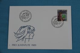 PTT, FDC, Pro Juventute, Kinder, 24.11.1989