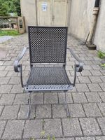 Moderne elegante Gartenstühle mit Meshrückenlehne - 4 Stück