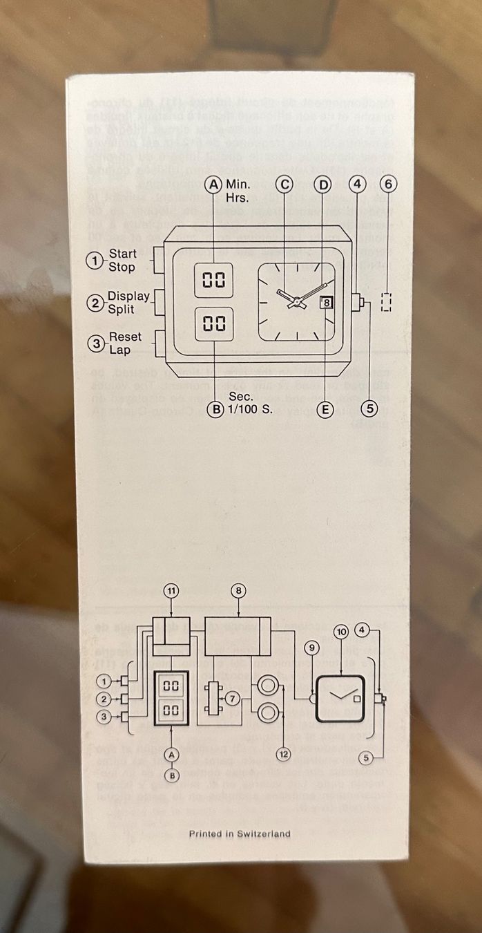 Omega Orologi: Omega Chrono-Quartz Instructions – Usato da Tenero venduto da .xxxxxxxxxx10 1