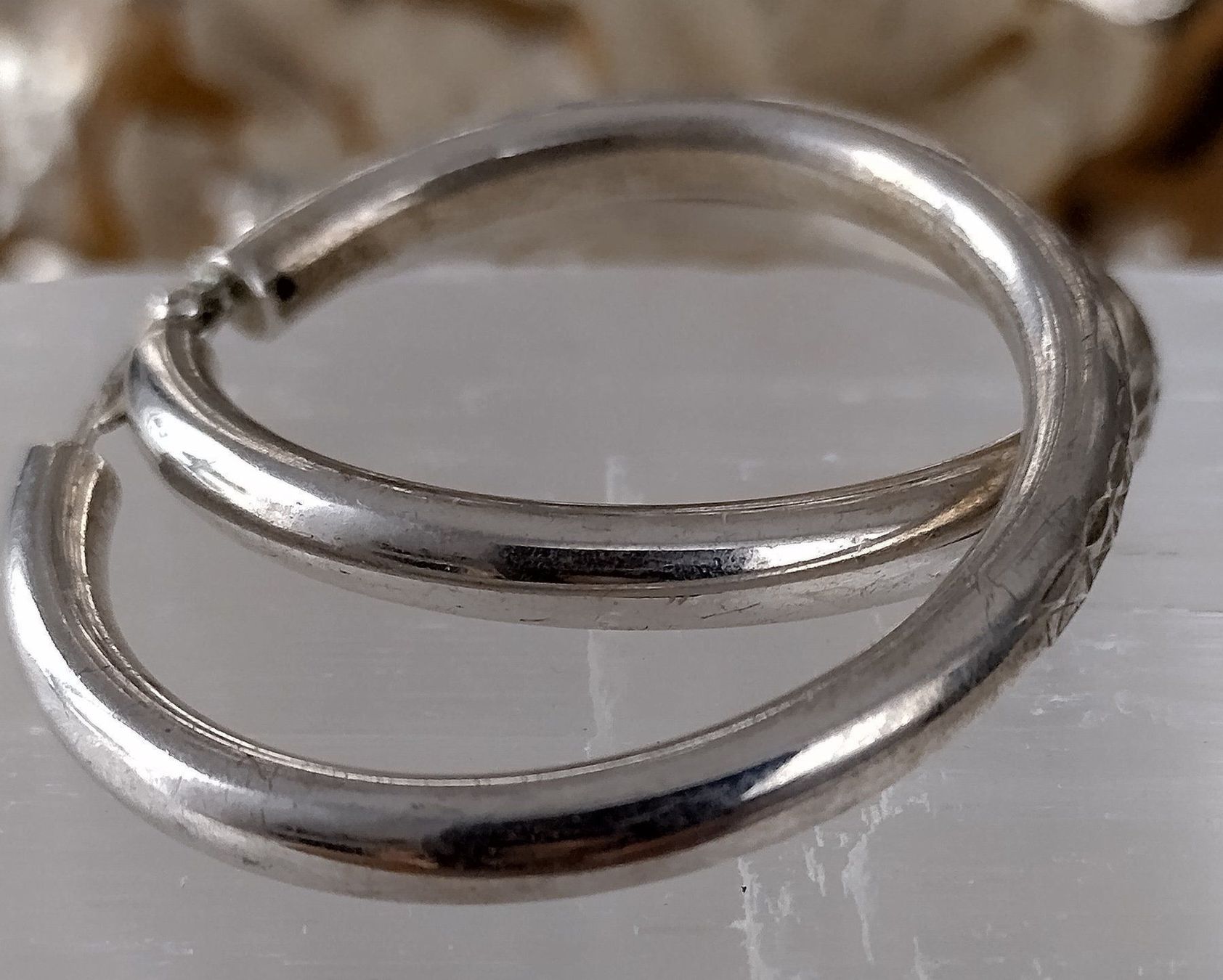 Orecchini pendenti & Orecchini a lobo: GROSSE CREOLEN OHRRINGE IN 925 SILBER – Usato da Romanshorn venduto da BoutiqueA 3