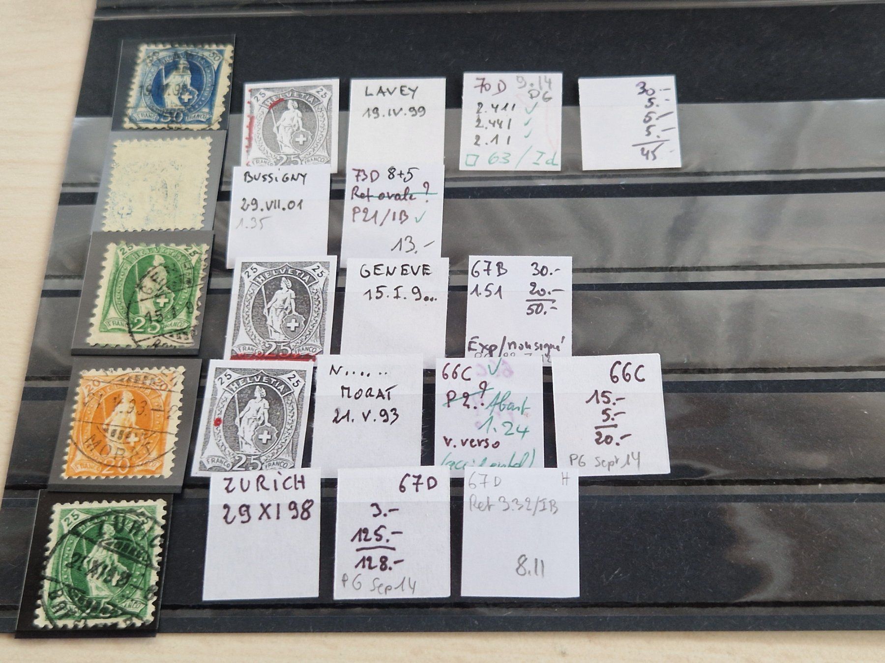 Tutti i francobolli: Lot Sehende, Abarten, Retouchen, Plattenfehler, ab 1.- – Usato da Burgdorf venduto da Glossy01