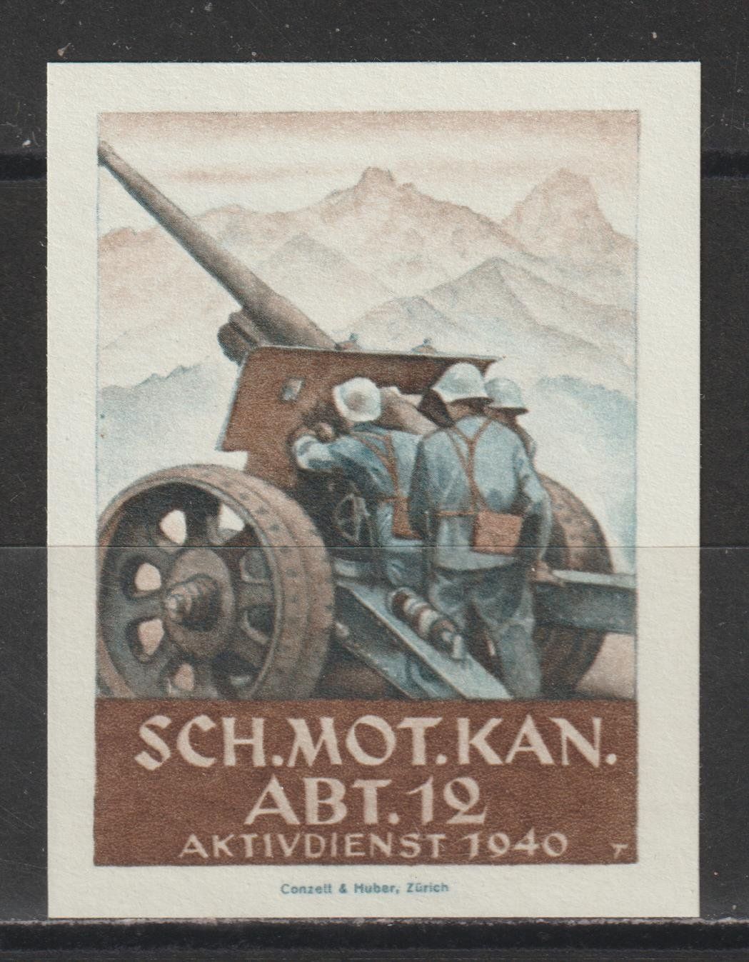 Tutti i francobolli: Artillerie Nr. 78/2 * – Usato da Siebnen venduto da Fstaehli