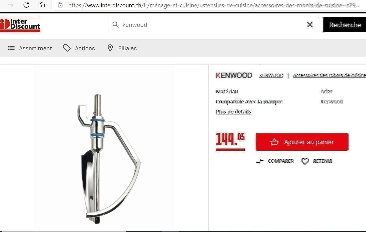 Küchengeräte: KENWOOD Mixage Major/Cooking Chef – Neu (gemäss Beschreibung) aus Porrentruy von Danreisende 2