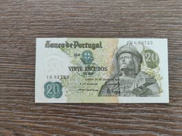 Portugal 20 Escudos 1971, NEU !!!!!!!