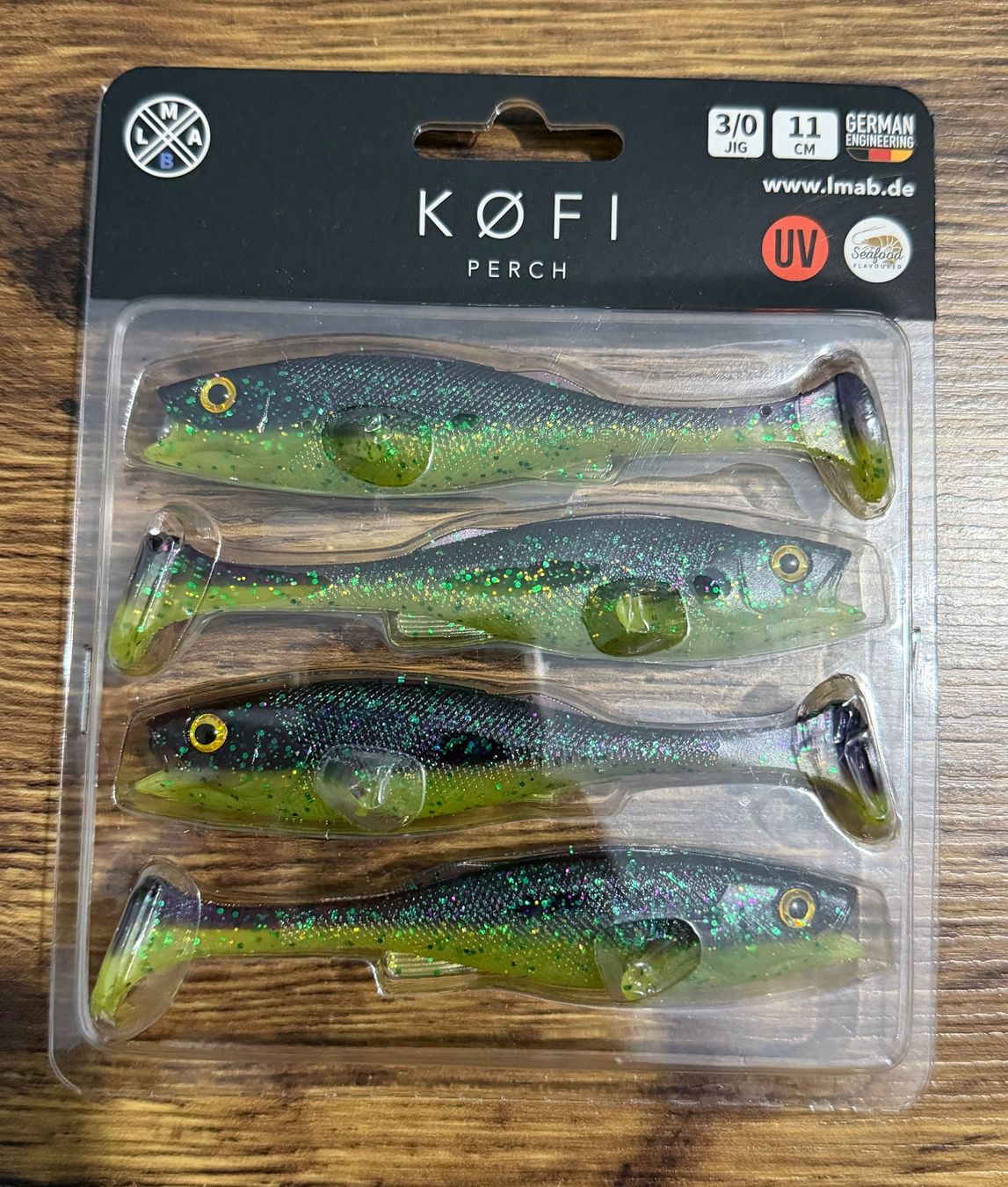 Esche: LMAB Köfi Perch Shad 11 cm – Nuovo e nell'imballaggio originale da Widnau venduto da Fishingtackle_Oggy