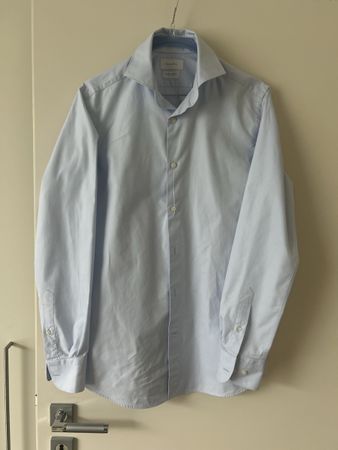 Massimo Dutti Shirt Light Blue Size 38 Fine Fabric
