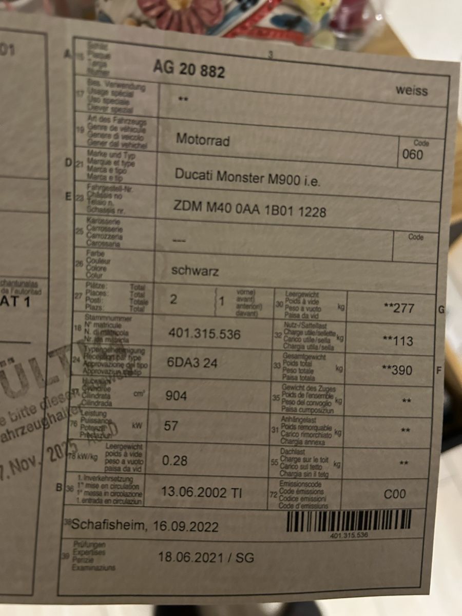Strasse: Ducati Monster 900 i.e – Gebraucht aus Lupfig von Login82 4