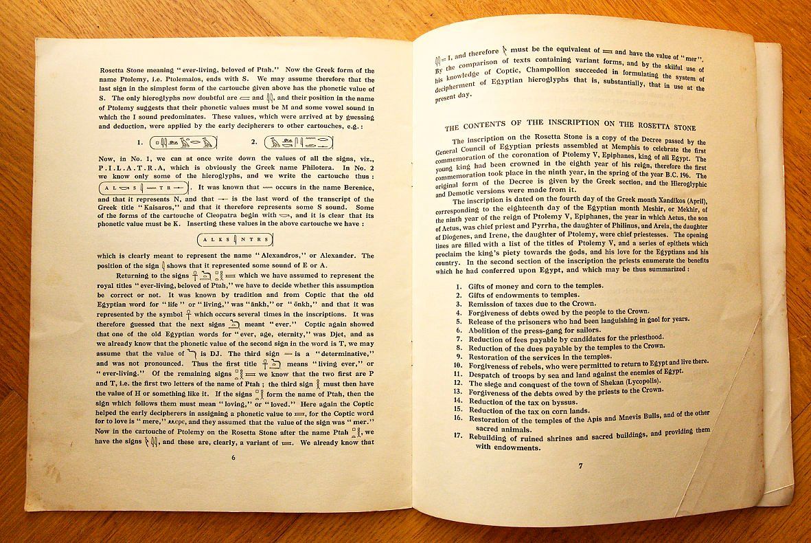 Bücher: The Rosetta Stone, British Museum – Defekt aus Bern von Maccalvin 8