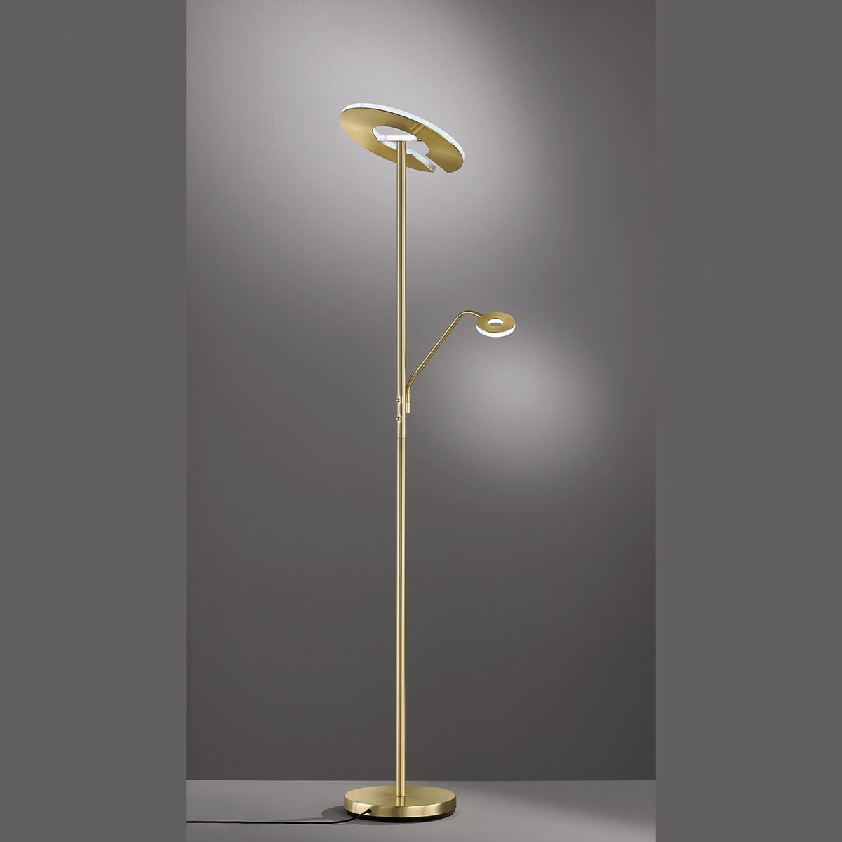 Lampade: LED Stehleuchte, Messing, Dimmbar – Nuovo (secondo la descrizione) da Kreuzlingen venduto da Smart-Light