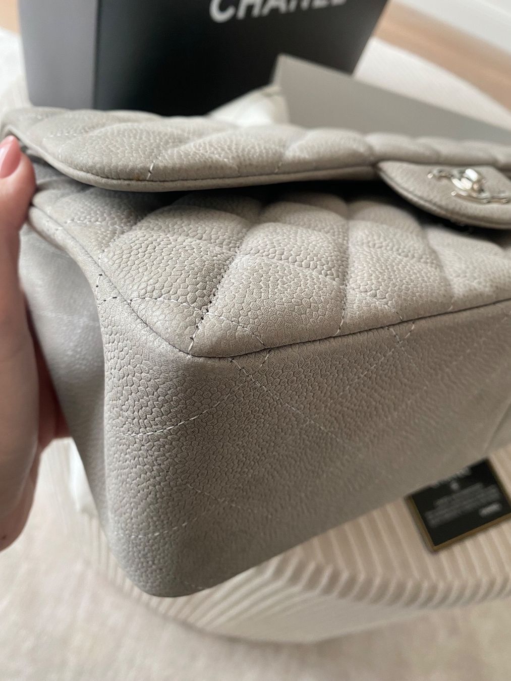 Chanel Borse da donna: Chanel Jumbo Double Flap grau – Usato da Birmensdorf ZH venduto da lakii338 2