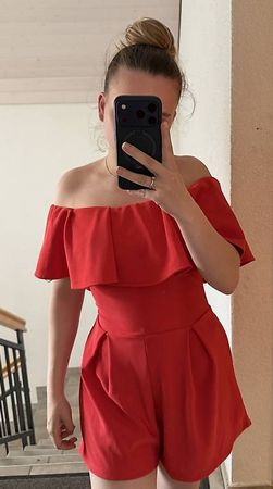 ROTER OFF-SHOULDER JUMPSUIT