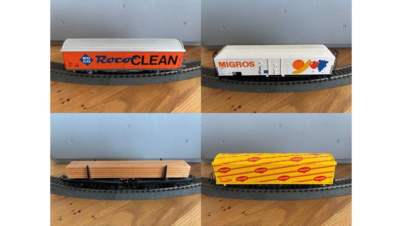 Märklin Modelleisenbahnen: 4x Güterwagen Märklin & Roco – Gebraucht aus Bremgarten AG von Trombone98