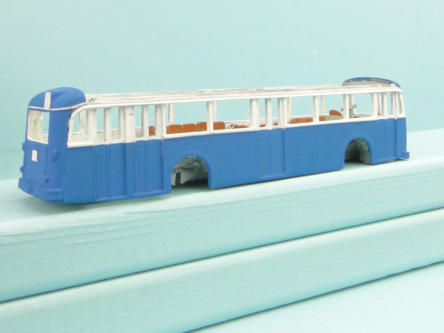 Saurer Modellini d'auto: Brändli Modelle, Saurer 4ZP Bausatz, – Usato da Bülach venduto da Albitrain 2
