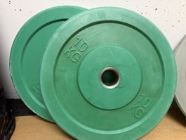 Spring-Fitnesstraining! 2x 10kg & 6x 5kg Hantelscheiben Top 