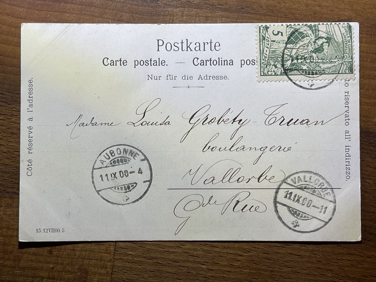 Cartoline postali: Alte Ansichtskarte Aubonne, Promenade du Chêne, – Usato da Strengelbach venduto da Aschatan5 1