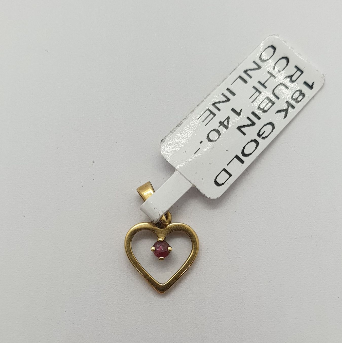 Ciondoli: Echt 18K Gold - Rubin Anhänger – Usato da Luzern venduto da Luzern-Goldhaus