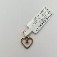 Echt 18K Gold - Rubin Anhänger