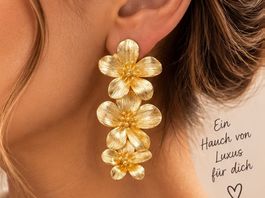 Ohrringen Design: Florale Statement-Ohrringe Beschichtung: 1