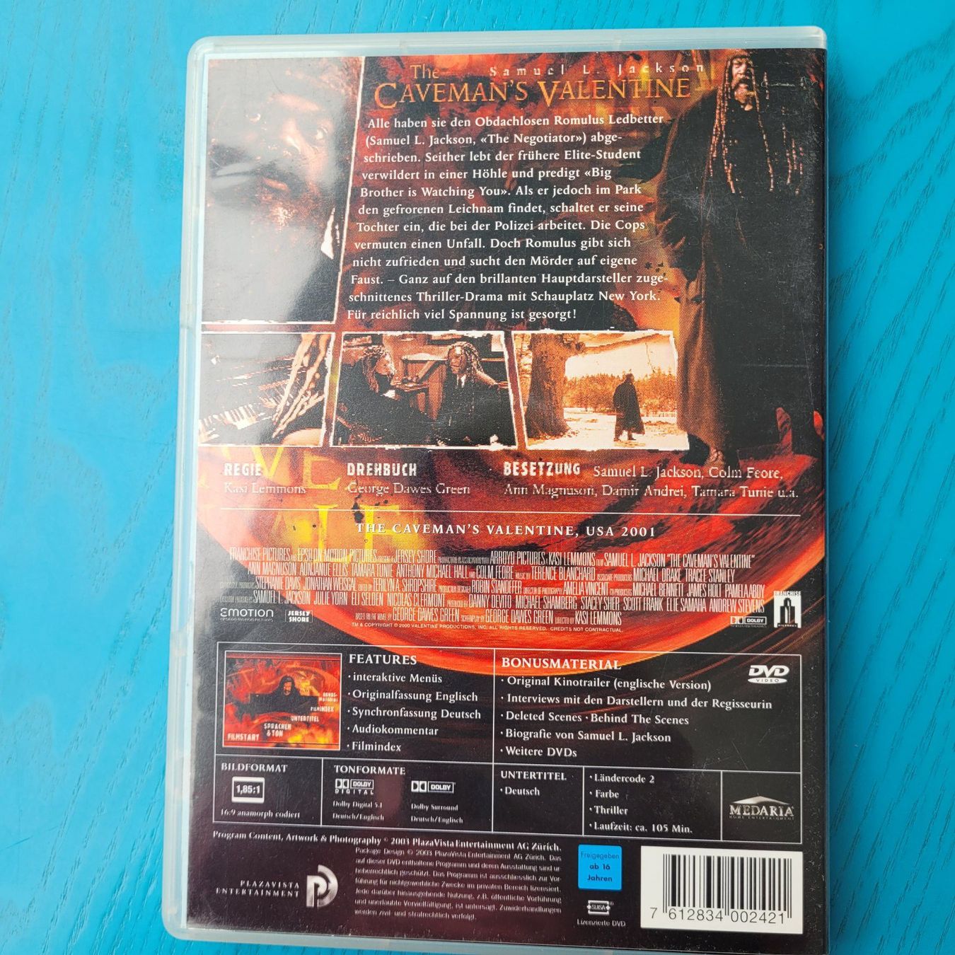 Tutti i DVDs: The Caveman's Valentine- Samuel.L. Jackson / DVD – Usato da SCHÜBELBACH venduto da CoKaHa 1