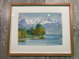 Bild im Holzrahmen