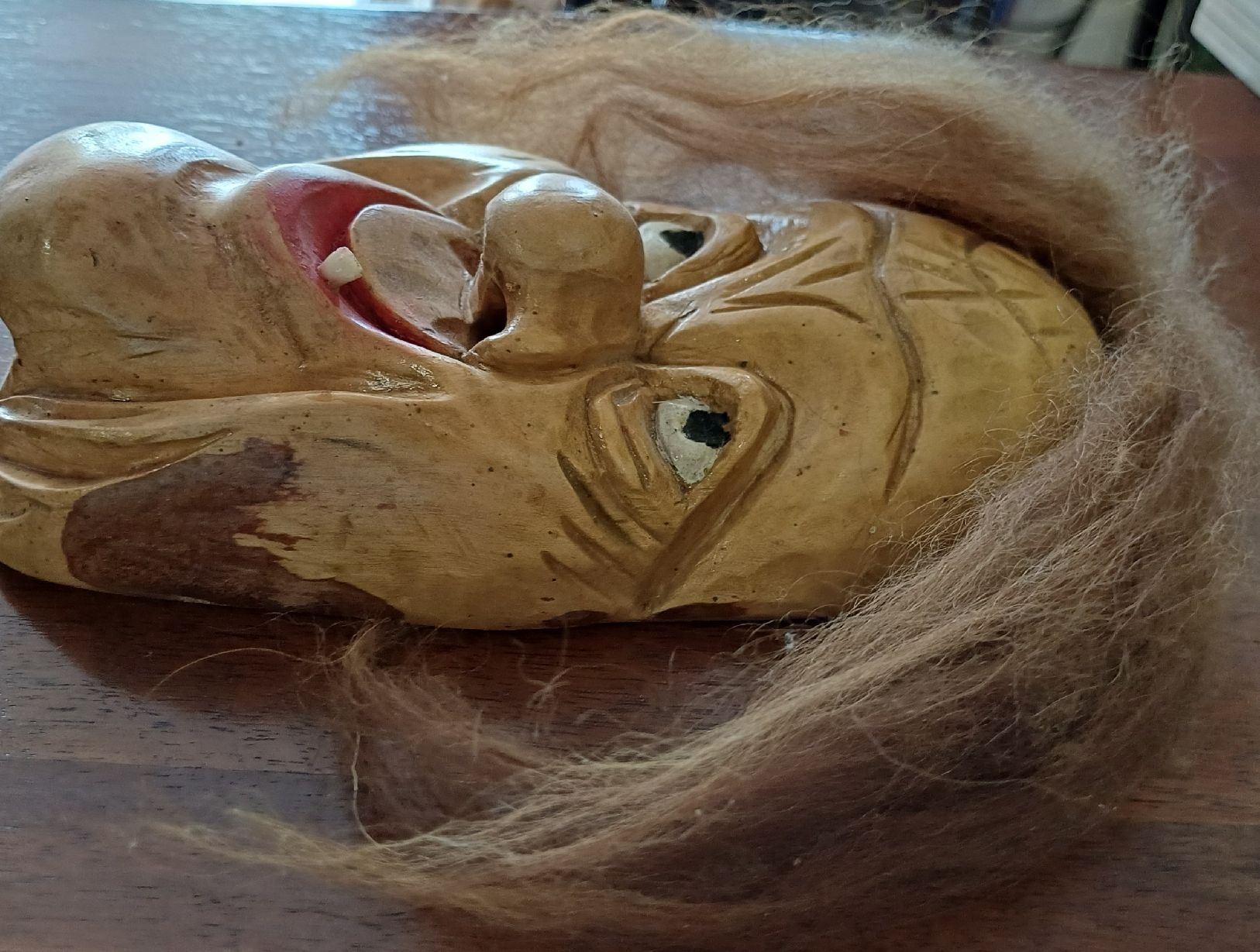 Maschere: Holzmaske schnitzerei aus Holz – Usato da Merenschwand venduto da Brockinell 2