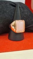 Rose Quartz Ring, Gold Filled, Grösse 18 mm, Neuwertig