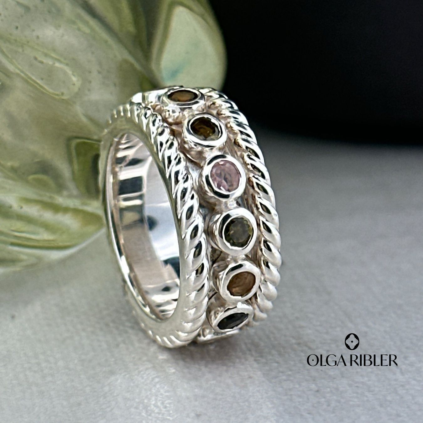 Olga Ribler Anelli: Moving Ring mit Multiturmalinen Grösse 52 – Nuovo (secondo la descrizione) da Luzern venduto da Schmuckoutlet 3