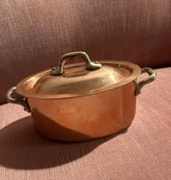 Cocotte ovale en cuivre massif Made in France poids 900 g