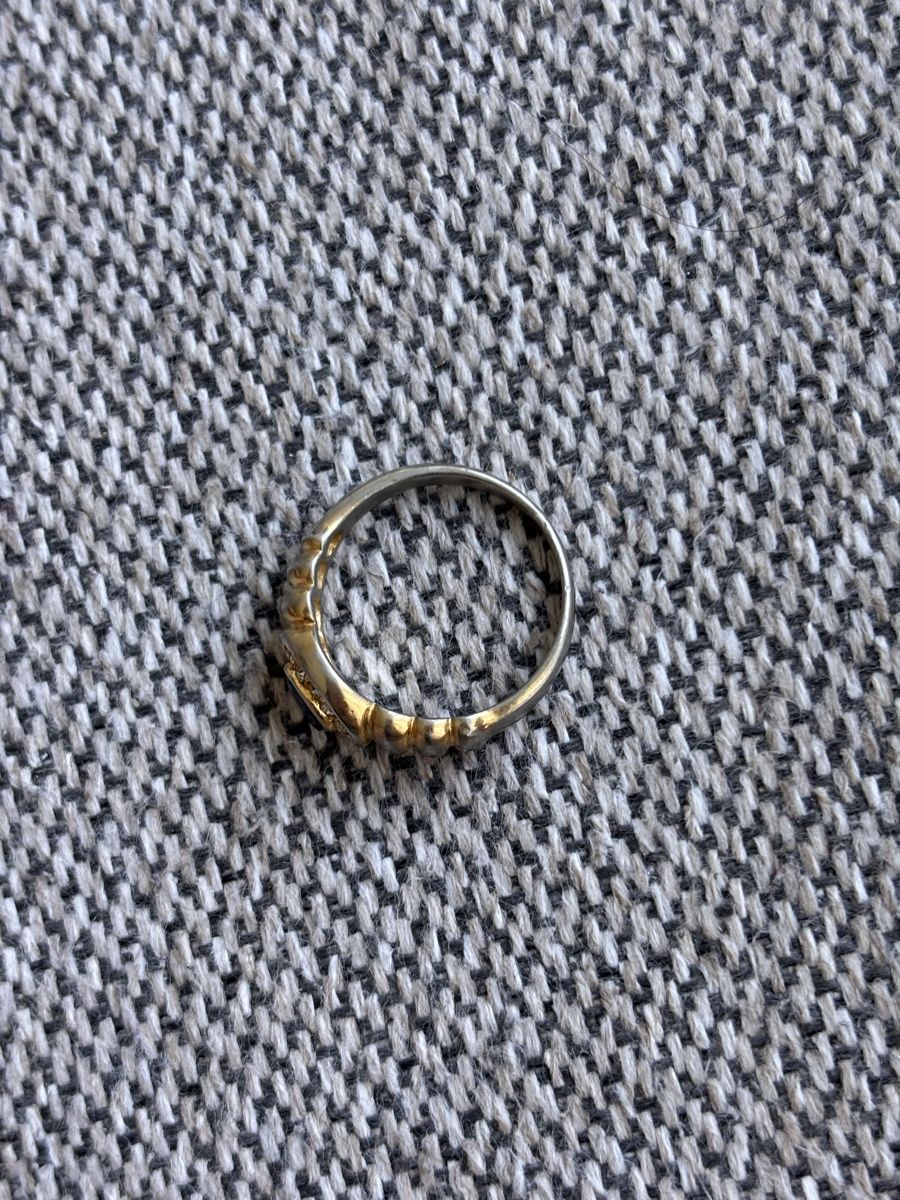 Anelli: Vintage Ring mit schwarzem Stein – Usato da Meyrin venduto da jess.etal 3