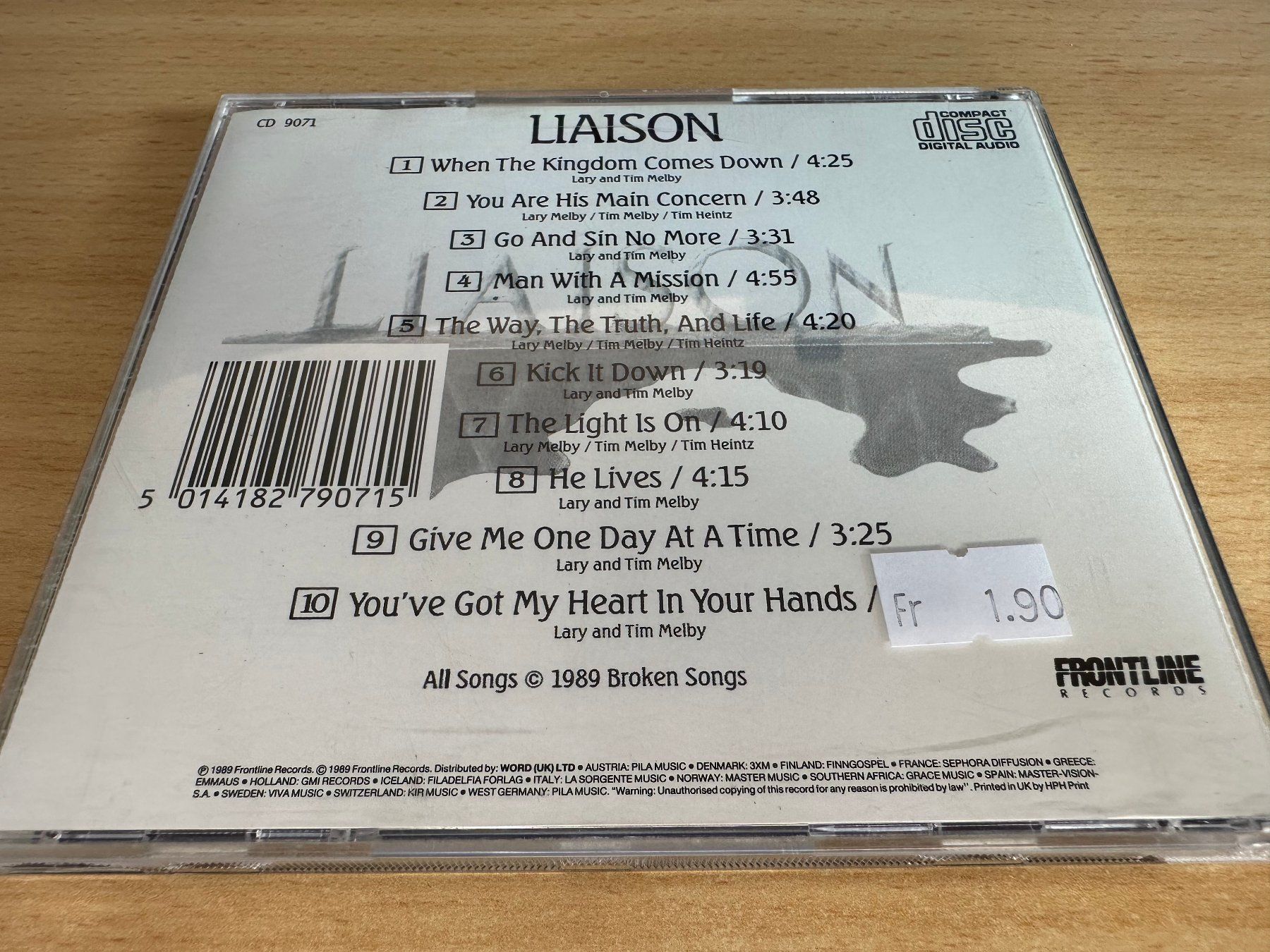 CD: Liaison – Liaison – Usato da Rikon im Tösstal venduto da Alpenmutz 1