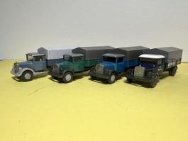 Wiking 4x Mercedes L 2500 in 1/87
