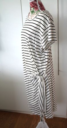 GAP ★Sommerliches Kleid mit Bindegürtel gestreift Marinelook