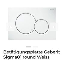 Original GEBERIT Betätigungsplatte Sigma01/weiss